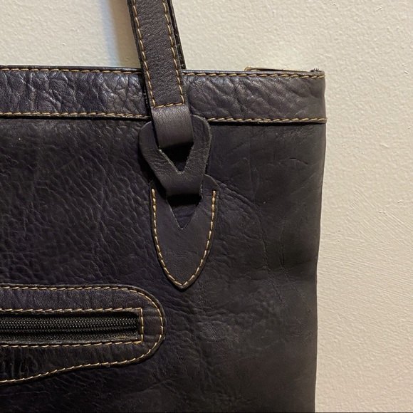 D’Luciano Moda Mexico Brown Leather Tote Shoulder Bag - Picture 7 of 9